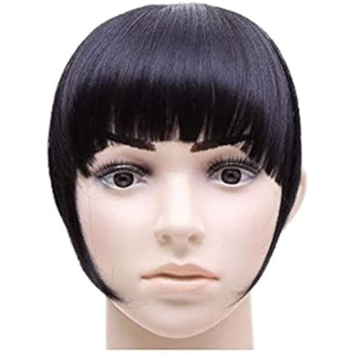 DILLARDS 1Pcs Synthetic Hair Clip In Front Fringe Bang Hairpiece Straight Hair Extensions - Image 2